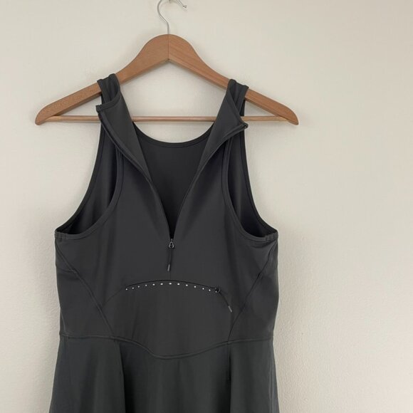 Lululemon Nulux Sleeveless Running Dress 8" Graphite Grey Size 10 - Picture 5 of 7